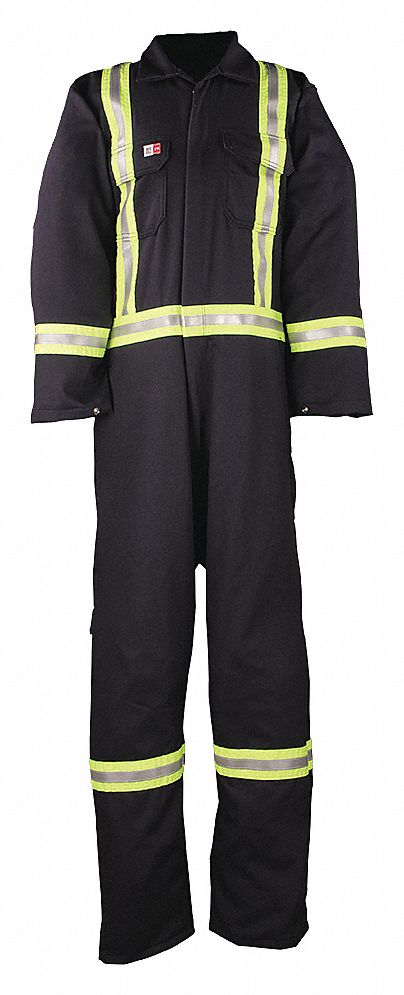 COVERALL, FLAME RESISTANT, 2-WAY ZIPPER, ROYAL BLUE, 4X-LARGE, COTTON/NYLON