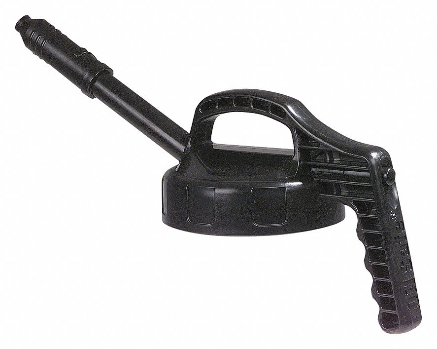 LID STRETCH SPOUT W/0.5 BLACK