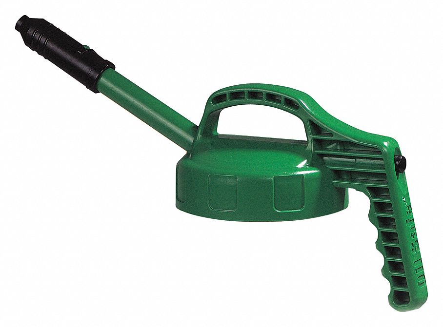 LID STRETCH SPOUT W/0.5 MID GREEN