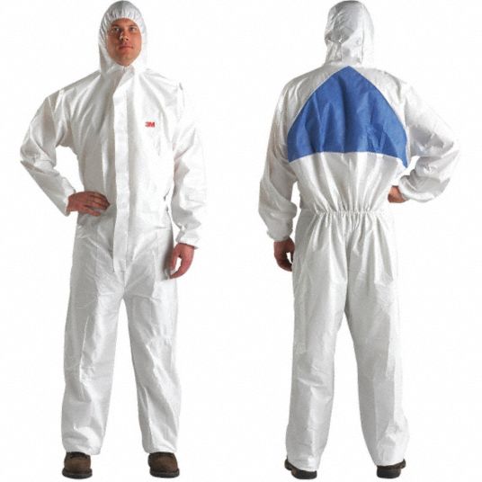 3M Hooded Disposable Coveralls, Hooded, Size M 30Z0404540M Grainger