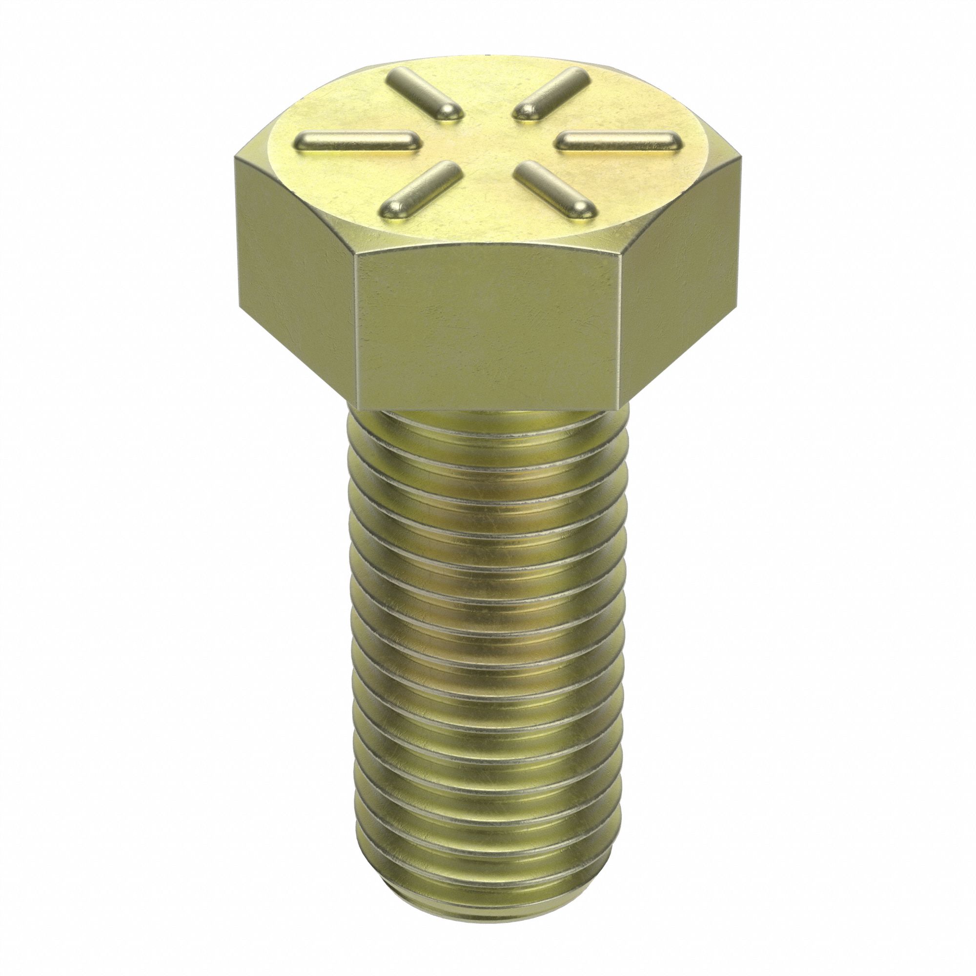 Hex Head Cap Screw: Steel, Grade 8, Zinc Yellow, 3/4"-10, Coarse, 1 3/4 in lg, Fully Threaded, 5 PK
