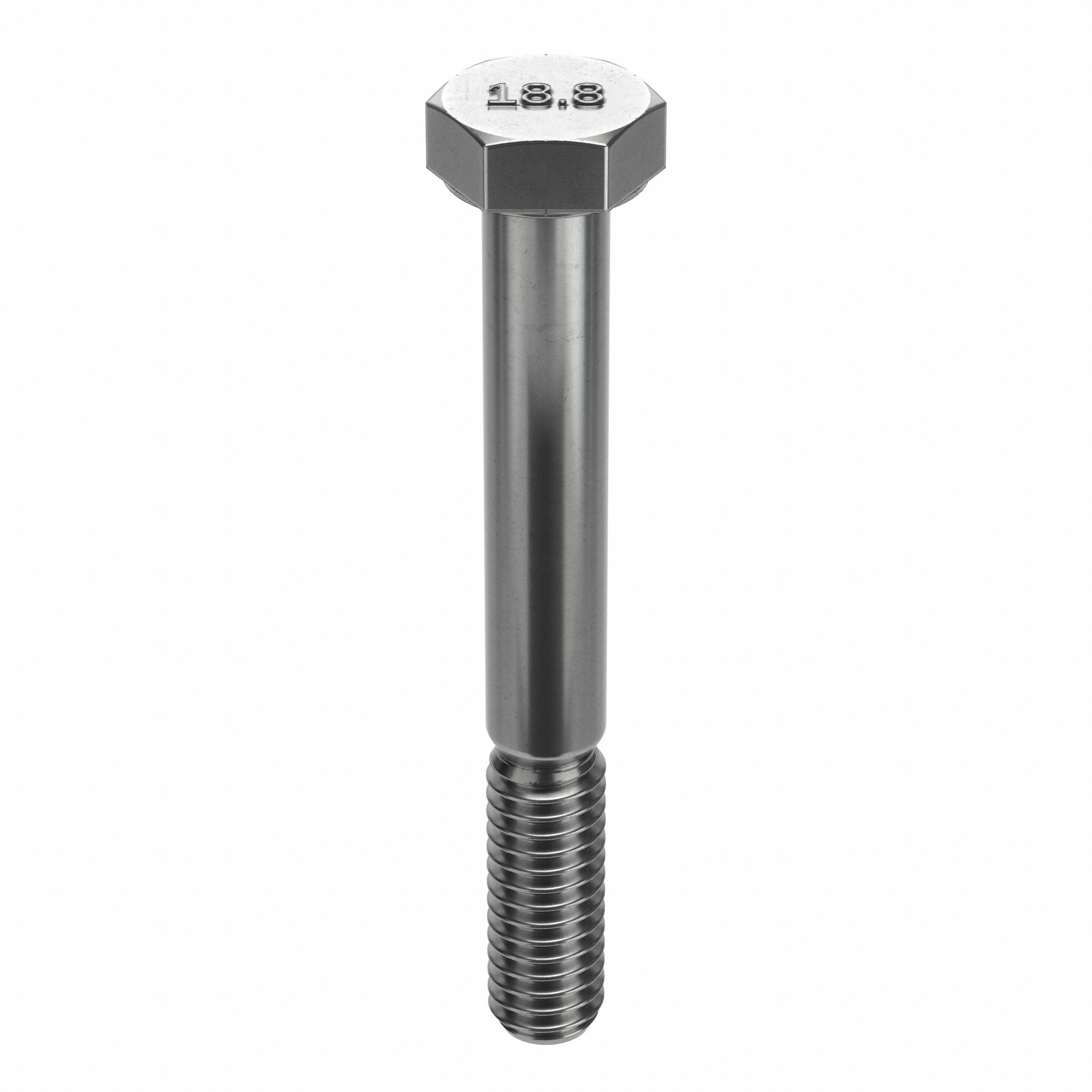 Hex Head Cap Screw: Stainless Steel, A2, Plain, 1/2"-13, Coarse, 3 in lg, Partially Threaded, 5 PK