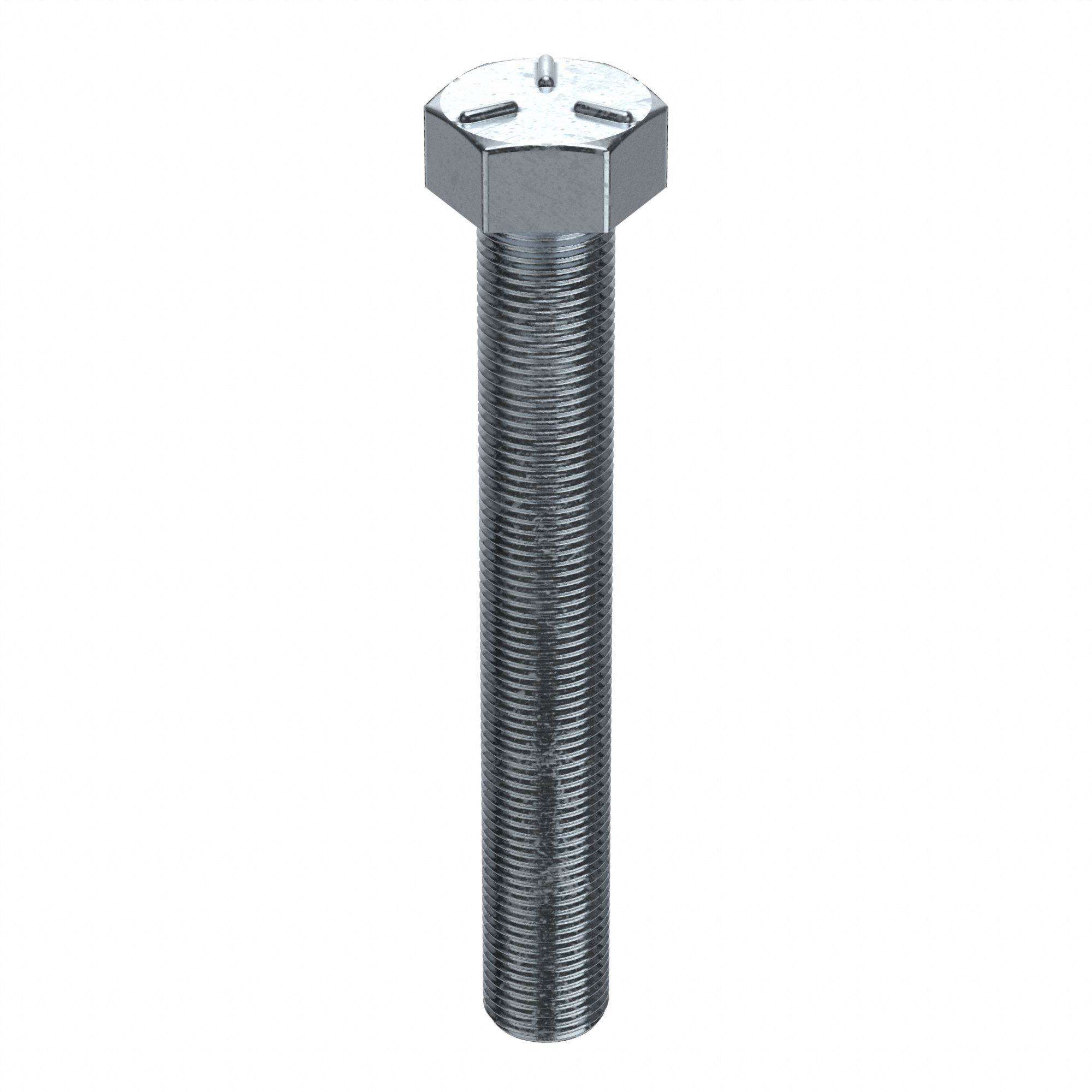 Hex Head Cap Screw: Steel, Grade 5, Zinc Plated, 1"-14, Fine, 6 in lg, Globally Sourced, Inch, 5 PK