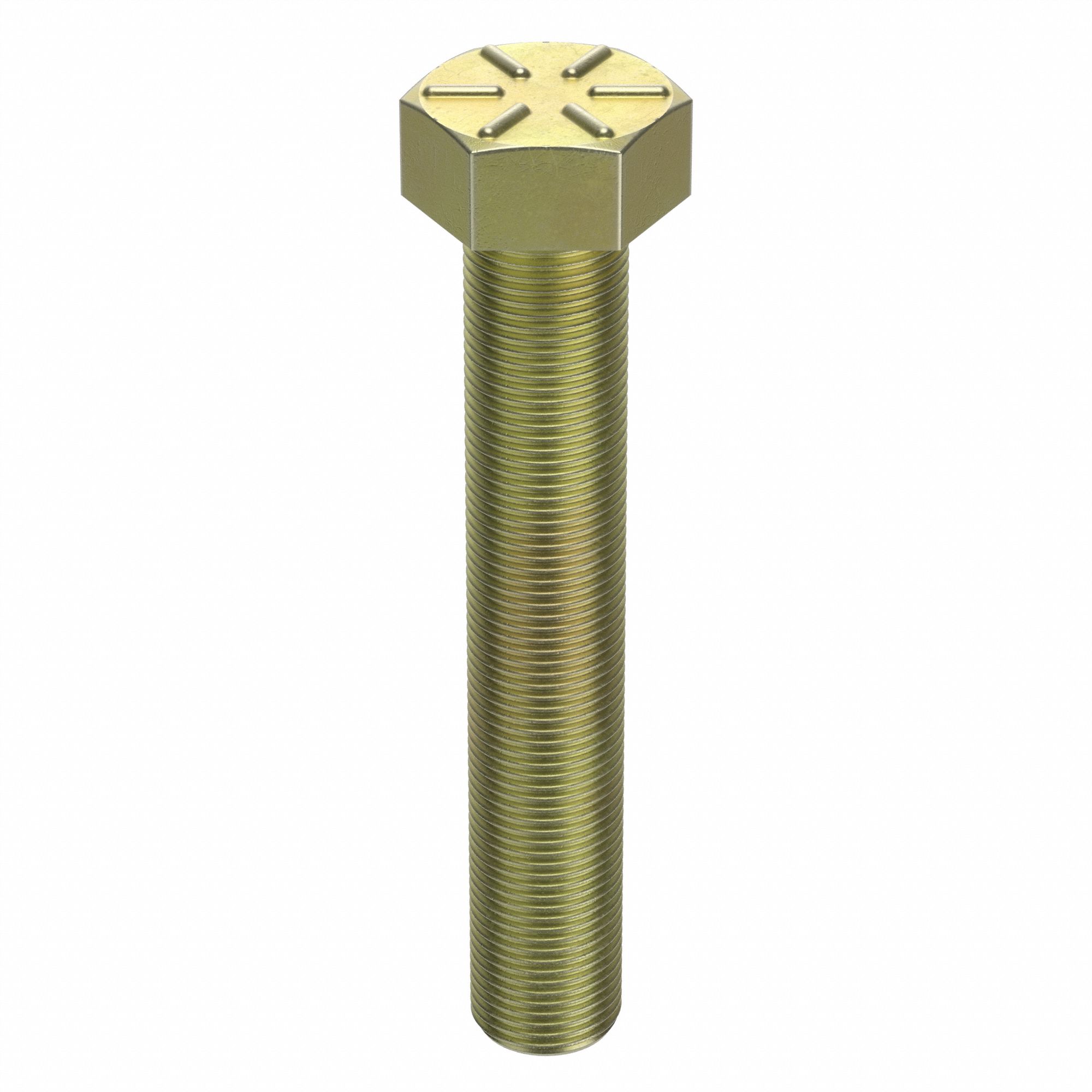 Hex Head Cap Screw: Steel, Grade 8, Zinc Yellow, 3/4"-16, Fine, 4 1/2 in lg, Globally Sourced, 10 PK
