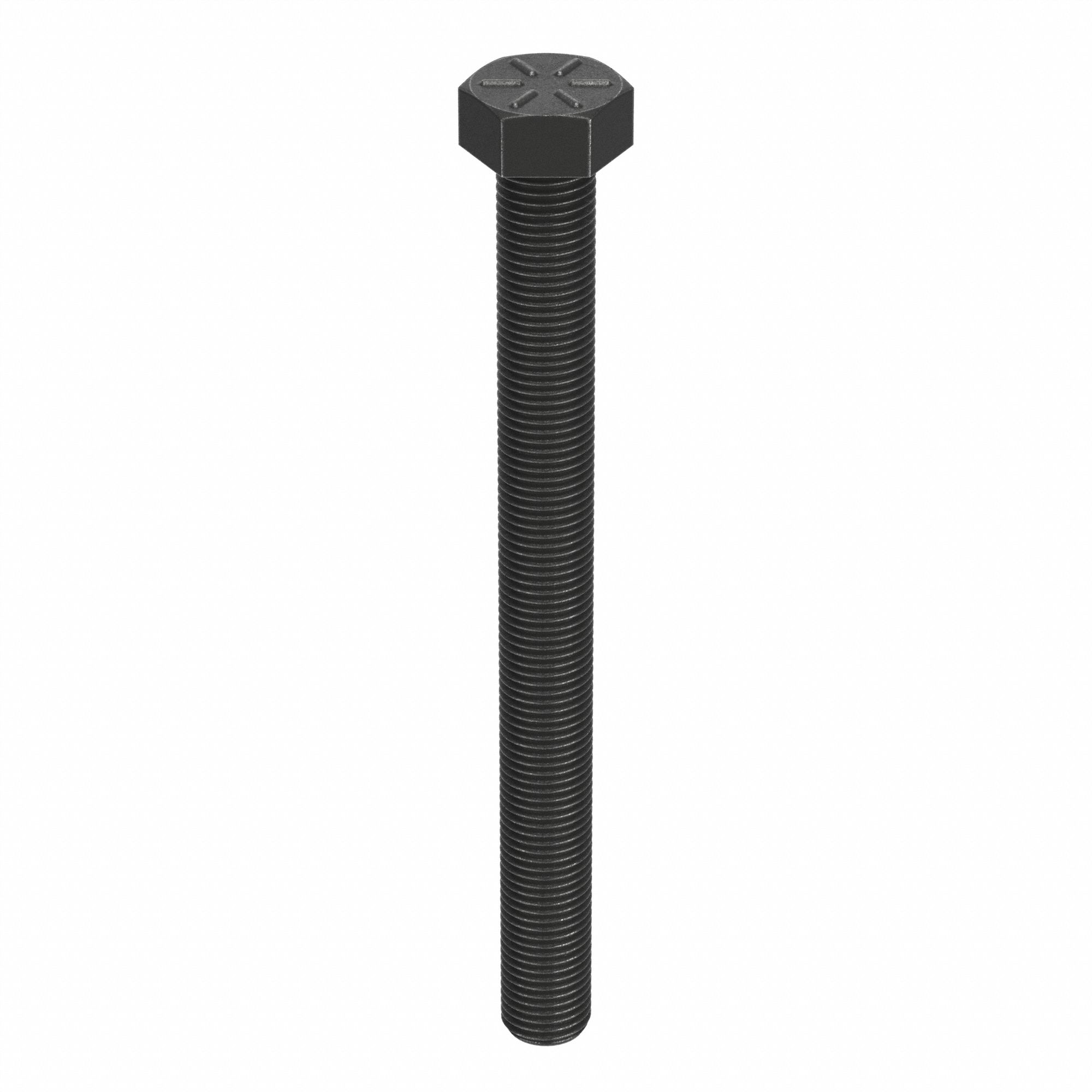 Hex Head Cap Screw: Steel, Grade 8, Black Oxide, 3/8"-24, Fine, 4 in lg, Globally Sourced, 25 PK