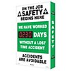 On The Job Safety Begins Here. We Have Worked ___ Days Without A Lost Time Accident, Accidents Are Avoidable Safety Scoreboards