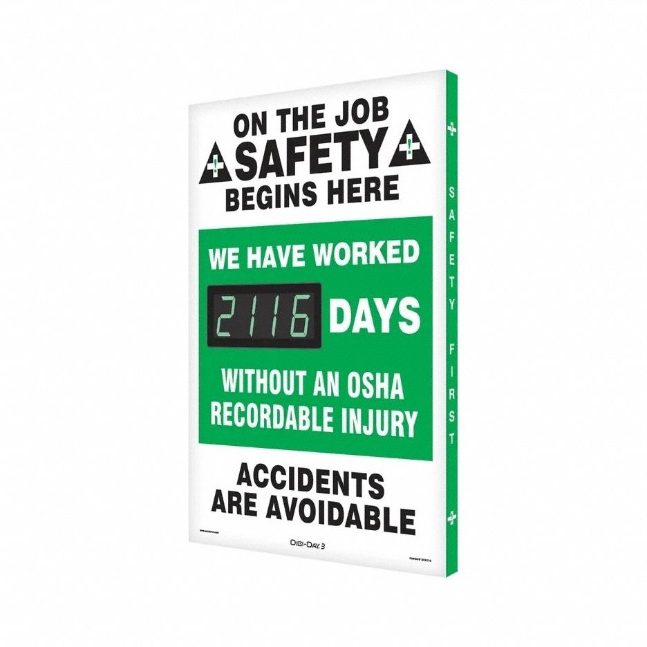 Electronic Scoreboard: Aluminum, Mounting Holes Sign Mounting, 28 in x 20 in Nominal Sign Size