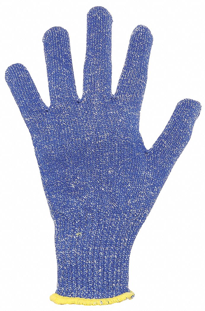 Cut-Resistant Glove: L ( 9 ), ANSI Cut Level A6, Uncoated, Uncoated, HPPE ( 10 ga ), Smooth