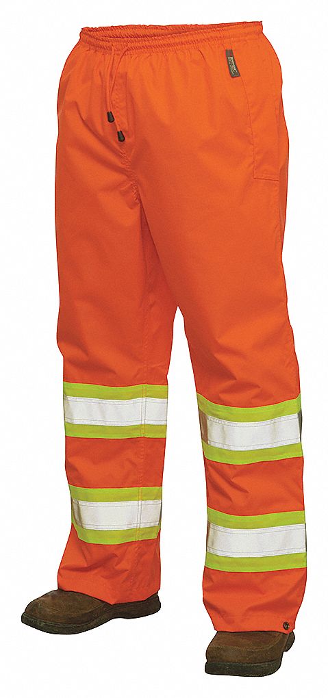 SAFETY PULL-ON PANT,FLOR,L