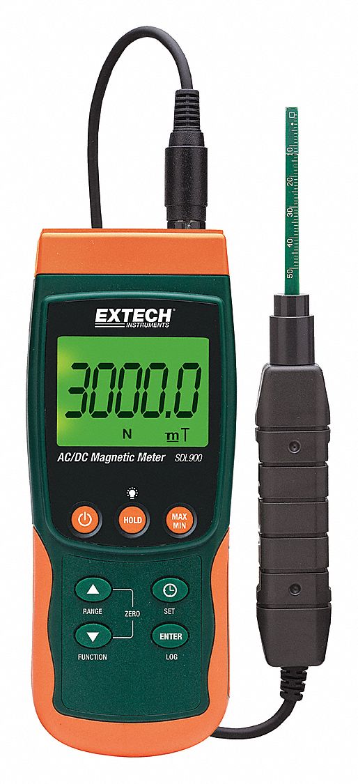 30ZV08 - AC/DC Magnetic Meter/Data Logger LCD