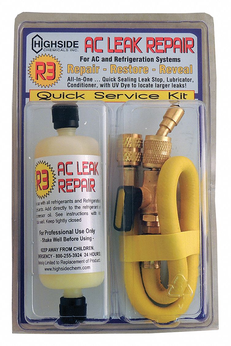 HIGHSIDE, AC Leak Repair Quick Service Kit, Leak Detection, AC Leak ...