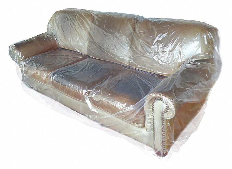 SOFA BAG, CLEAR, 1 MM, POLYETHYLENE, ROLL 100