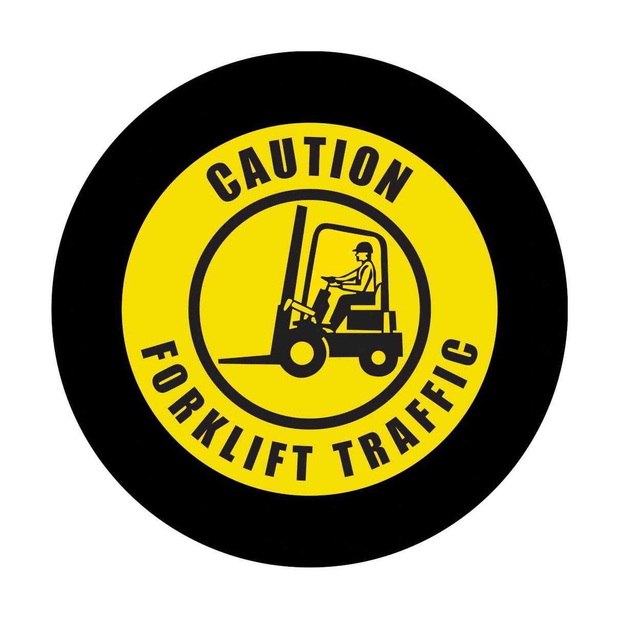 Lens Forklift Traffic Caution SizeE