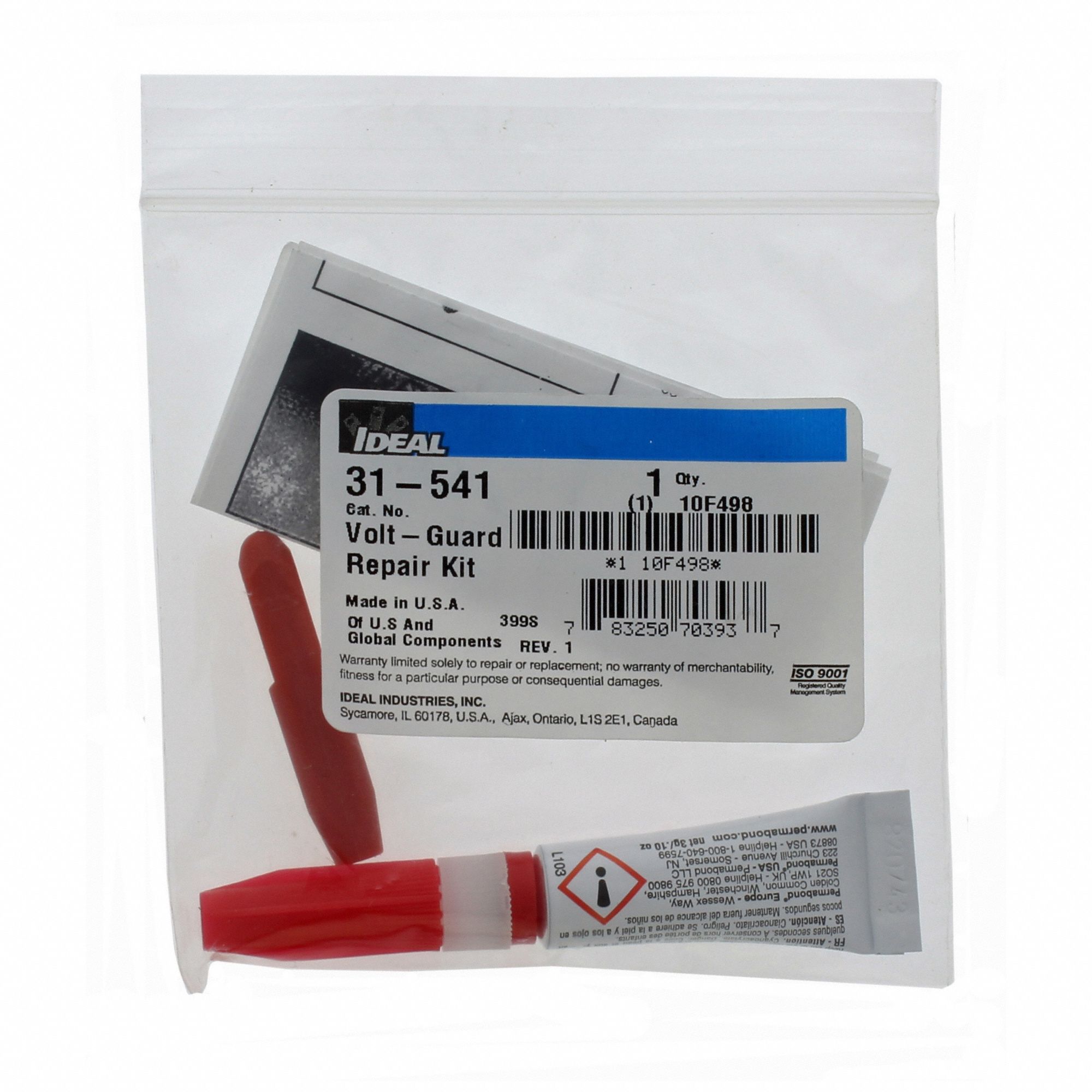 IDEAL Eyelet Repair Kit 24 AWG 10 AWG, 24 AWG Min Wire Capacity, 10