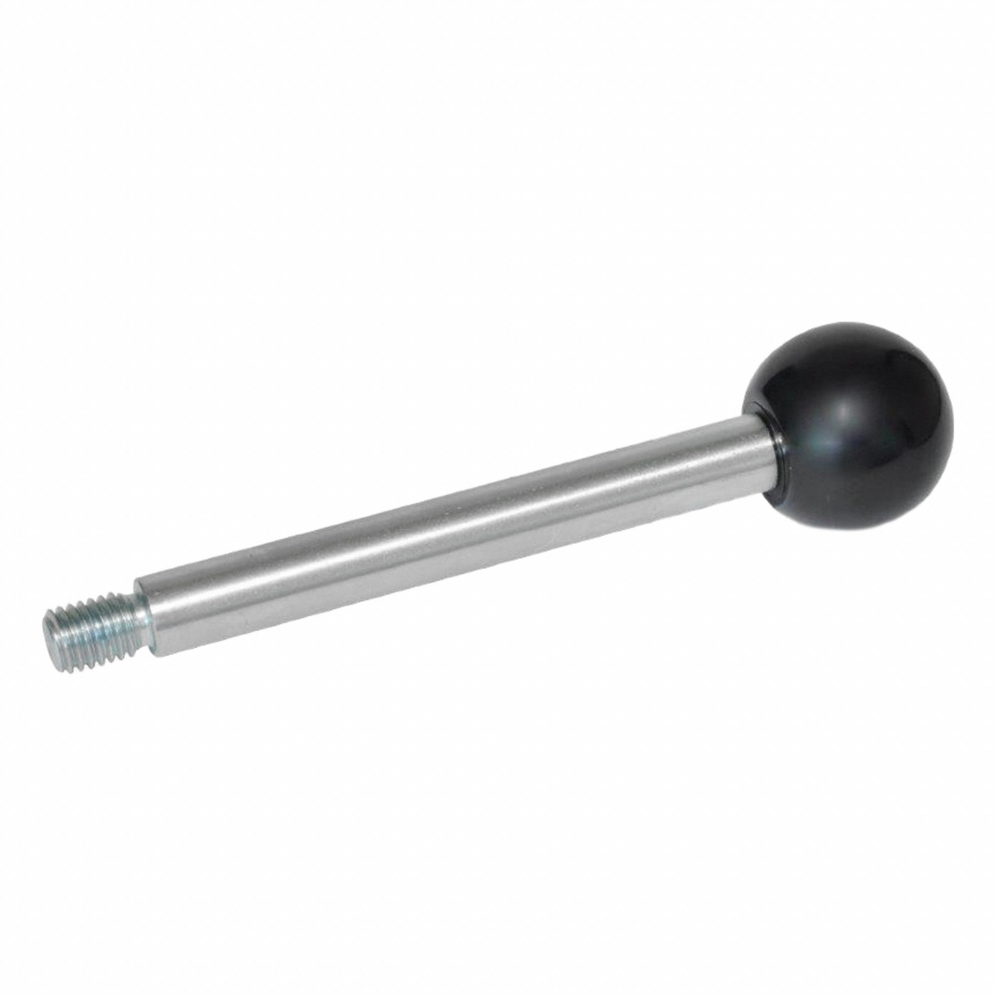 Gear Lever Handle: Steel, Plastic Knob, 1/2"-13 Thread, 5.55 in Overall Lg