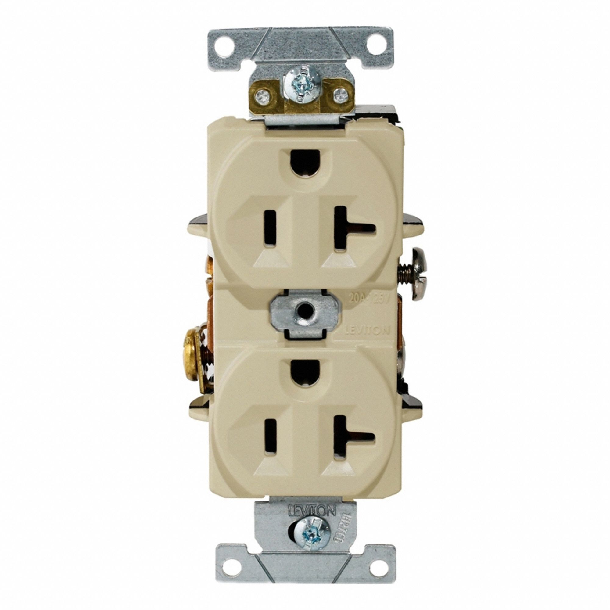 Dup Rec 20A 125V Self-Gr Ivr