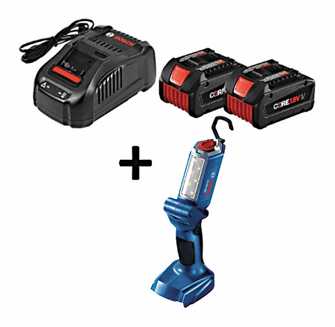 Bosch Core18v Battery And Charger Kit Li Ion For Use With Bosch