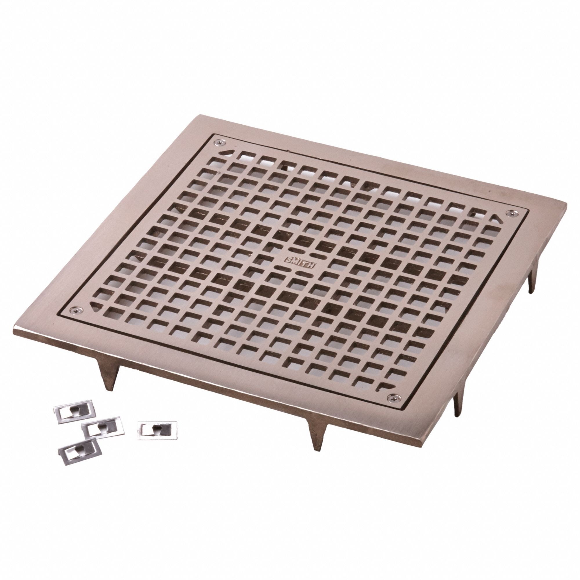 JAY R. SMITH MFG. CO Grid: Square, Slotted, 17 in Overall Wd, 17 in Overall  Lg, 2 1/2 in Thick