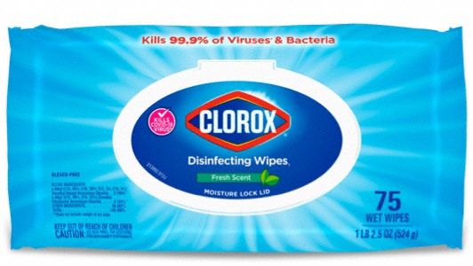 Disinfecting Wipes White Fresh 75 ct PK6