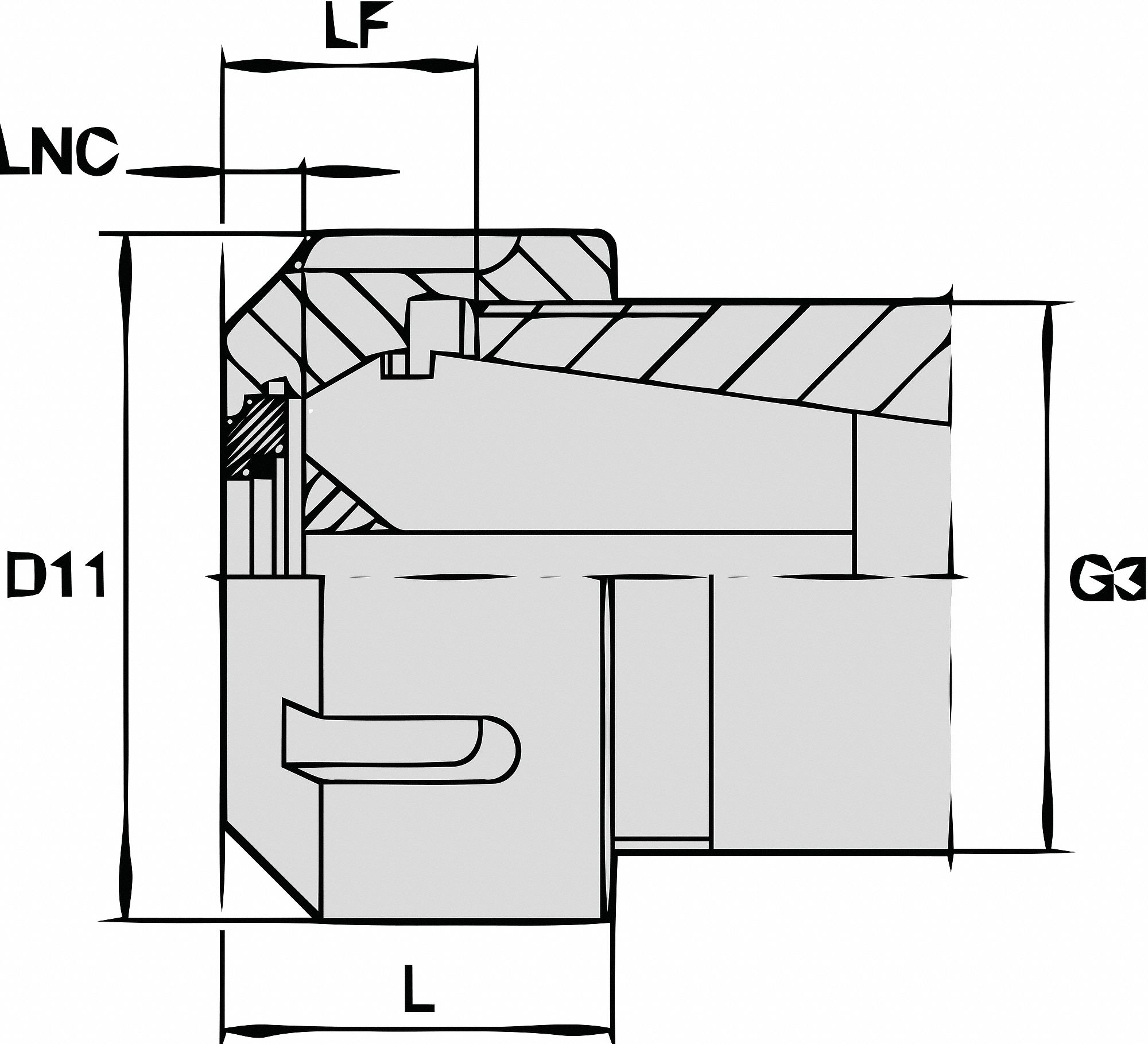 LOCKNUT-COOLANT STYLE