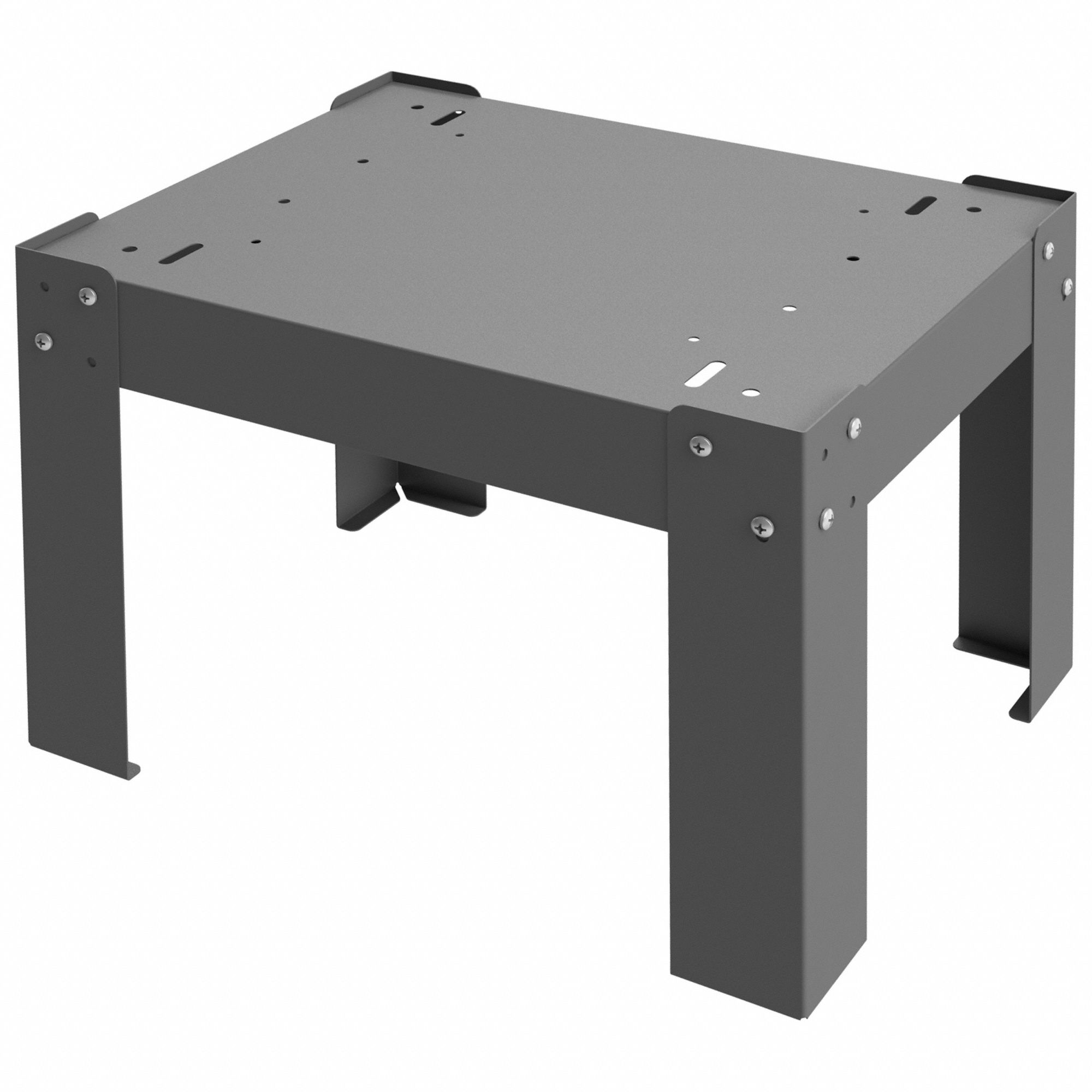 OPTIONAL BASE FOR BEARING RACKS, 15⅞ IN OVERALL W, 12¼ IN OVERALL D, STEEL, GREY