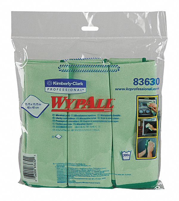 Cloth Microfiber Wypall Green PK6