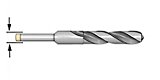 Hegebeck Reduced Shank Drill Bit 14mm Cutting Dia High Speed Steel HSS 4241 with 1/2 Inch Straight Shank Drilling Tool Silver 1 pcs 