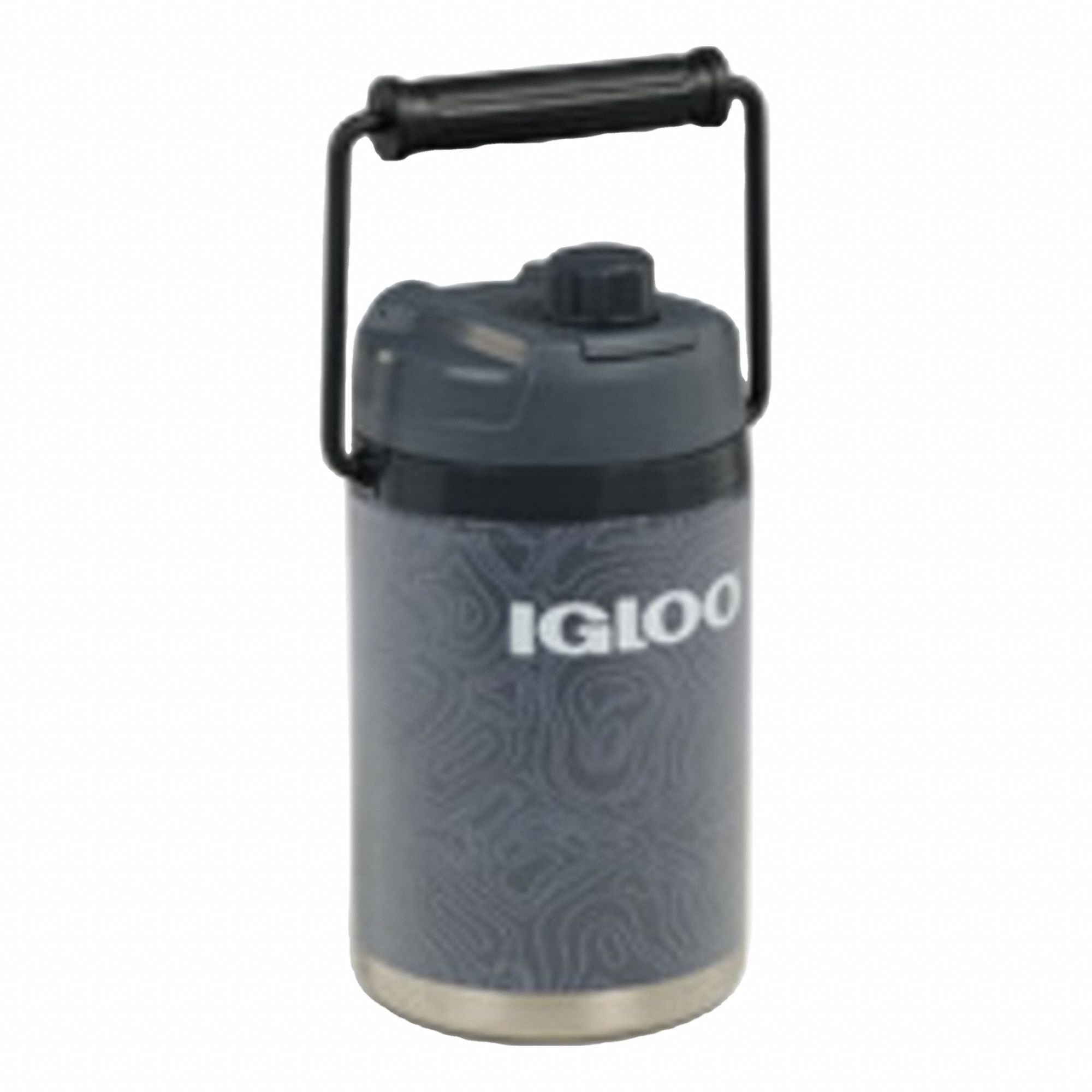 Sport Sip Bottle: 54 oz Capacity, Gray, Plastic/Stainless Steel, BPA-Free, Jug