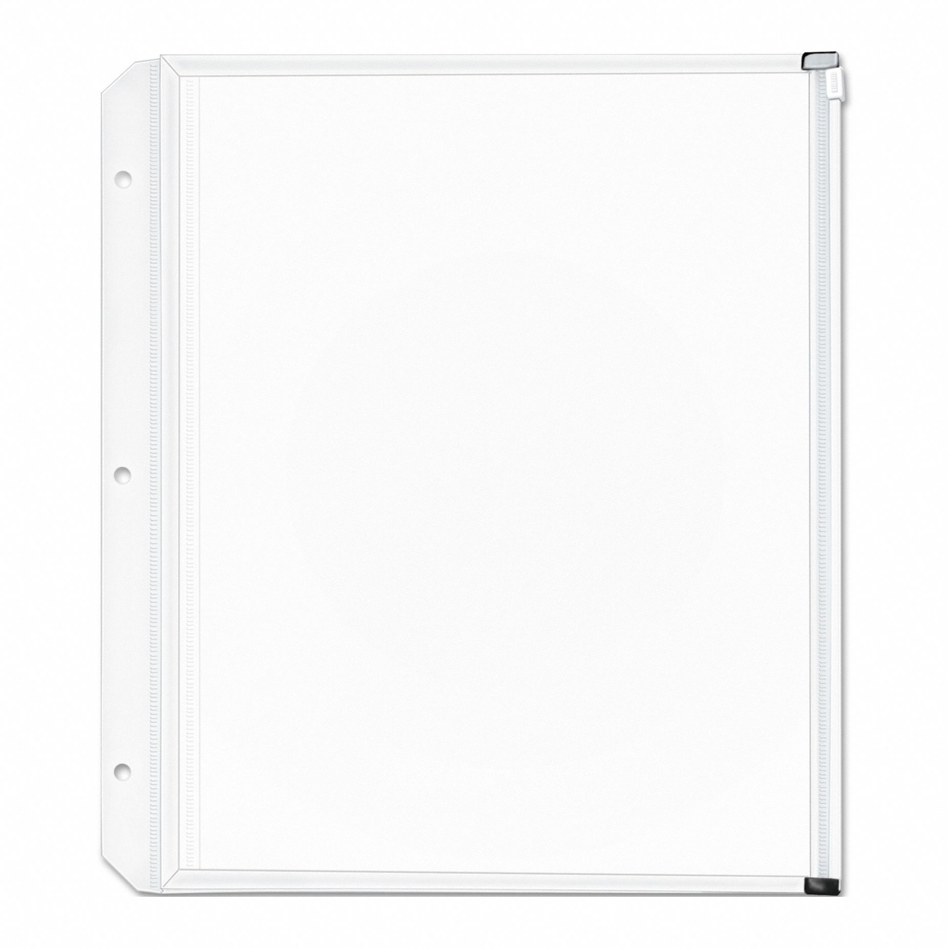 Zipper Binder Pockets 8.5 x 11 PK3