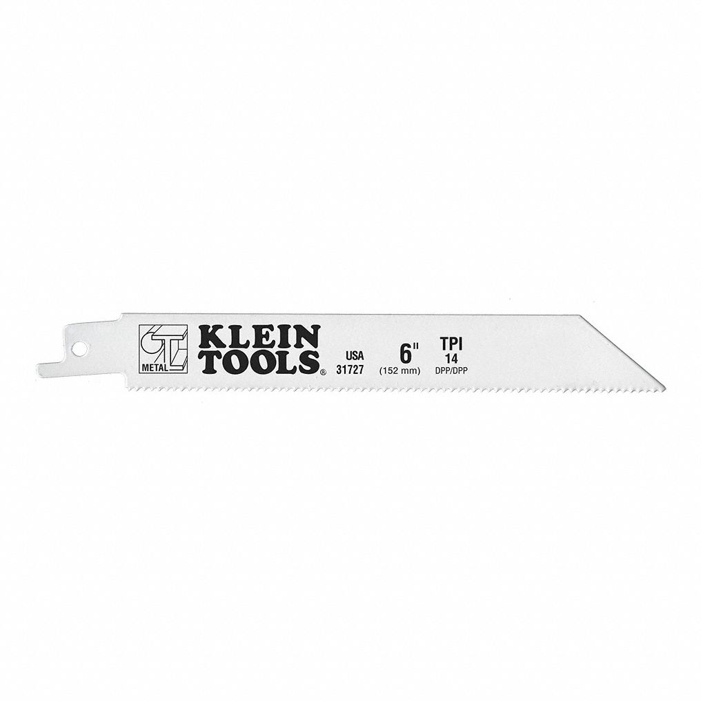 Recip. Saw Blades,  6" 14 TPI-, PK5