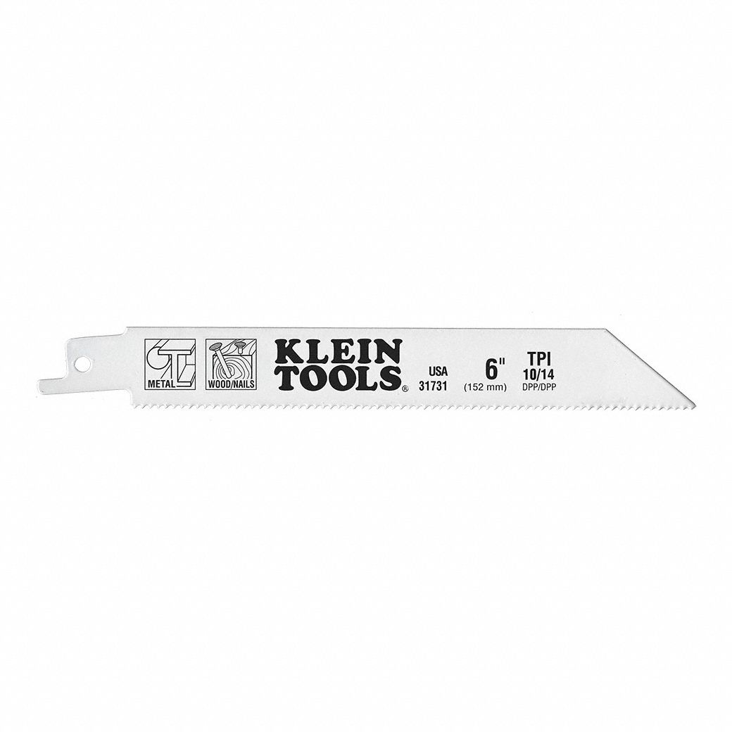 Recip. Blades,  6" 10/14 TPI-PK5