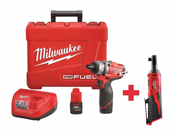 Cordless Combination Kit, 2 Tools, 12V DC