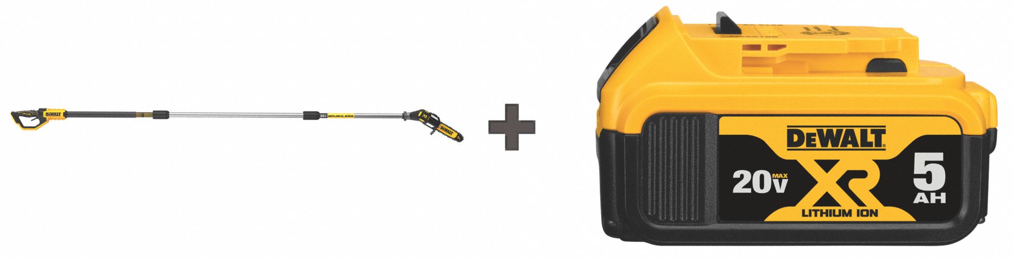 DEWALT 12 in, 20V, Battery Powered, Cordless Pole Saw, Battery Amperage