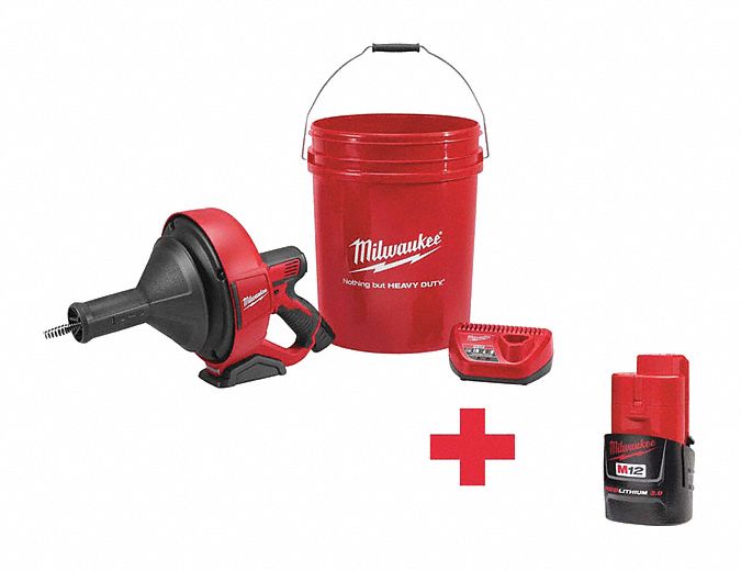 Drain Gun Kit, 5/16" x 25 ft. Cable Size