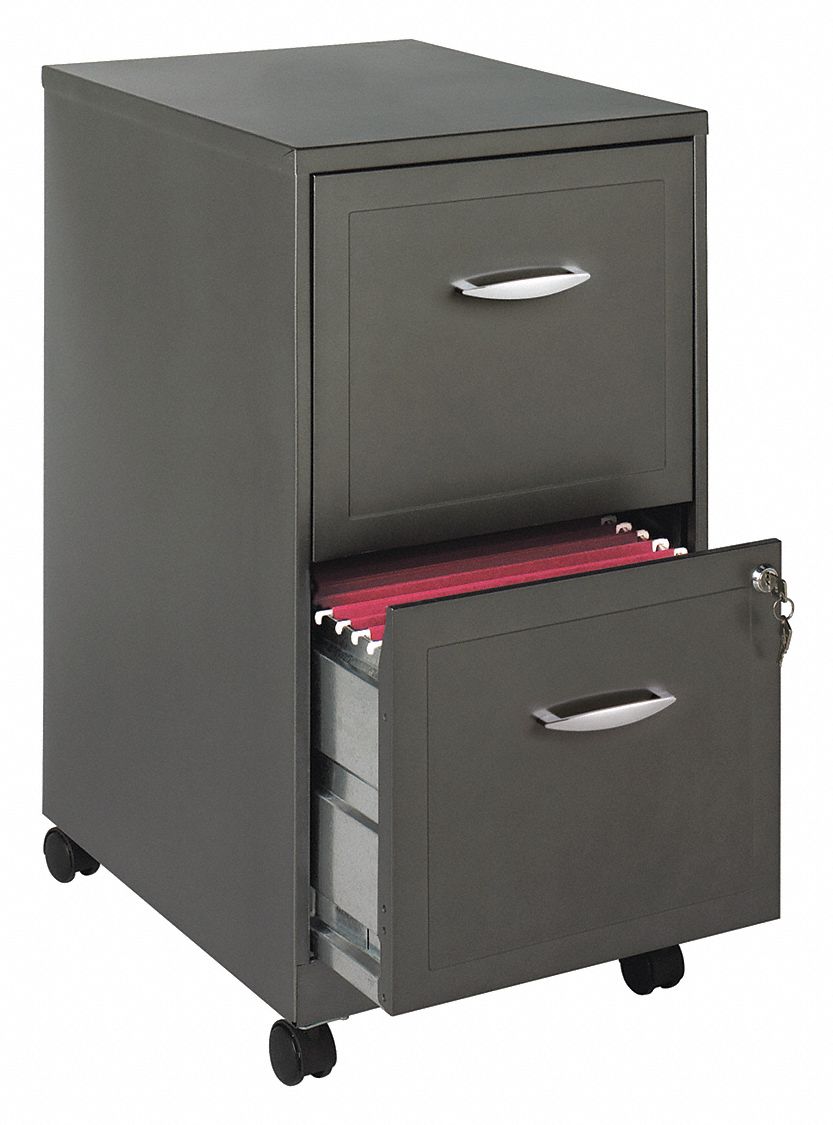 Flat File Cabinet: Charcoal