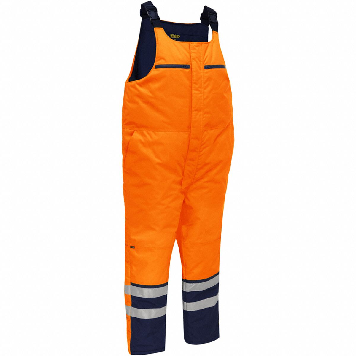 Bib Overalls: ANSI Class E, 2XL ( 40 in x 31 in ), Down to -51° F, Bib Overall, Orange