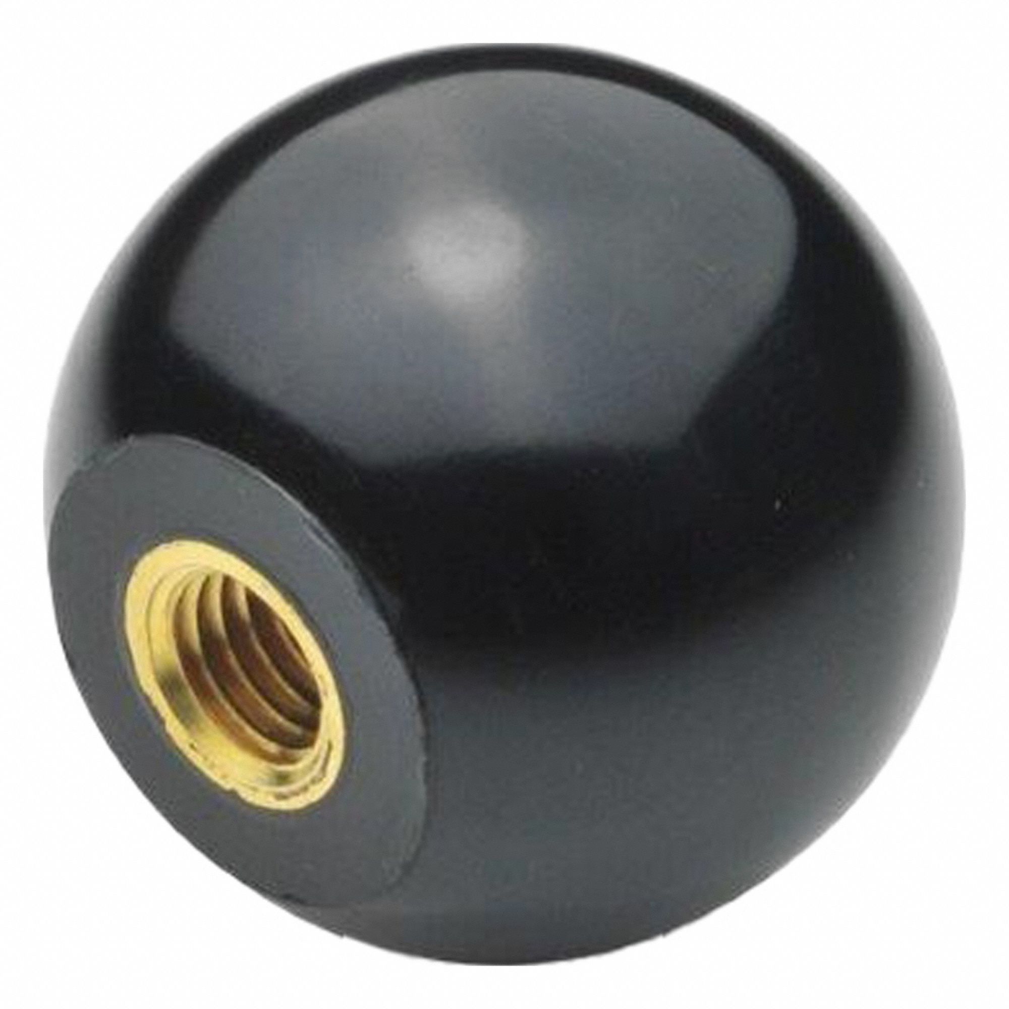 DIN319-KU-25-M6-E-MS BALL KNOB DUROPLAST - Grainger