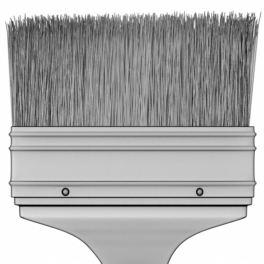 MAGNOLIA Paint Brush 2, 3, 4 Width Paint and Chip Brushes, Case of 24  art bulk supply, glue
