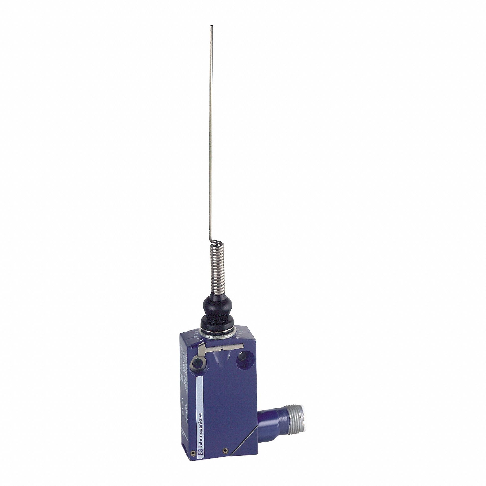 Plug-In Limit Switch: Cat Whisker, 2 Mounting Holes, Zamak