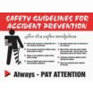 Safey Guidelines For Accident Prevention For The Safer Workplace Posters