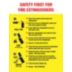 Safety First For Fire Extinguishers Posters