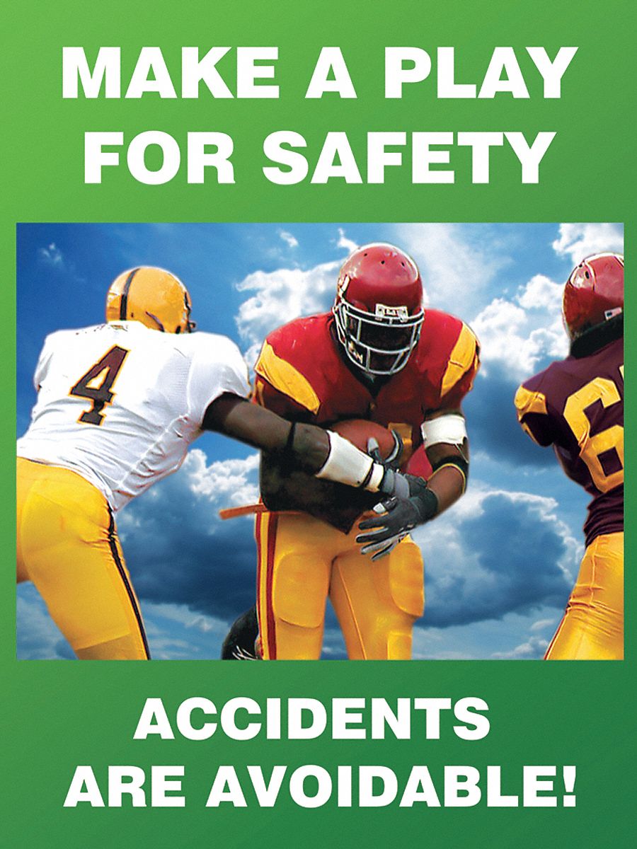 Poster: 22 in x 17 in Nominal Sign Size, Clear Film Laminate, English