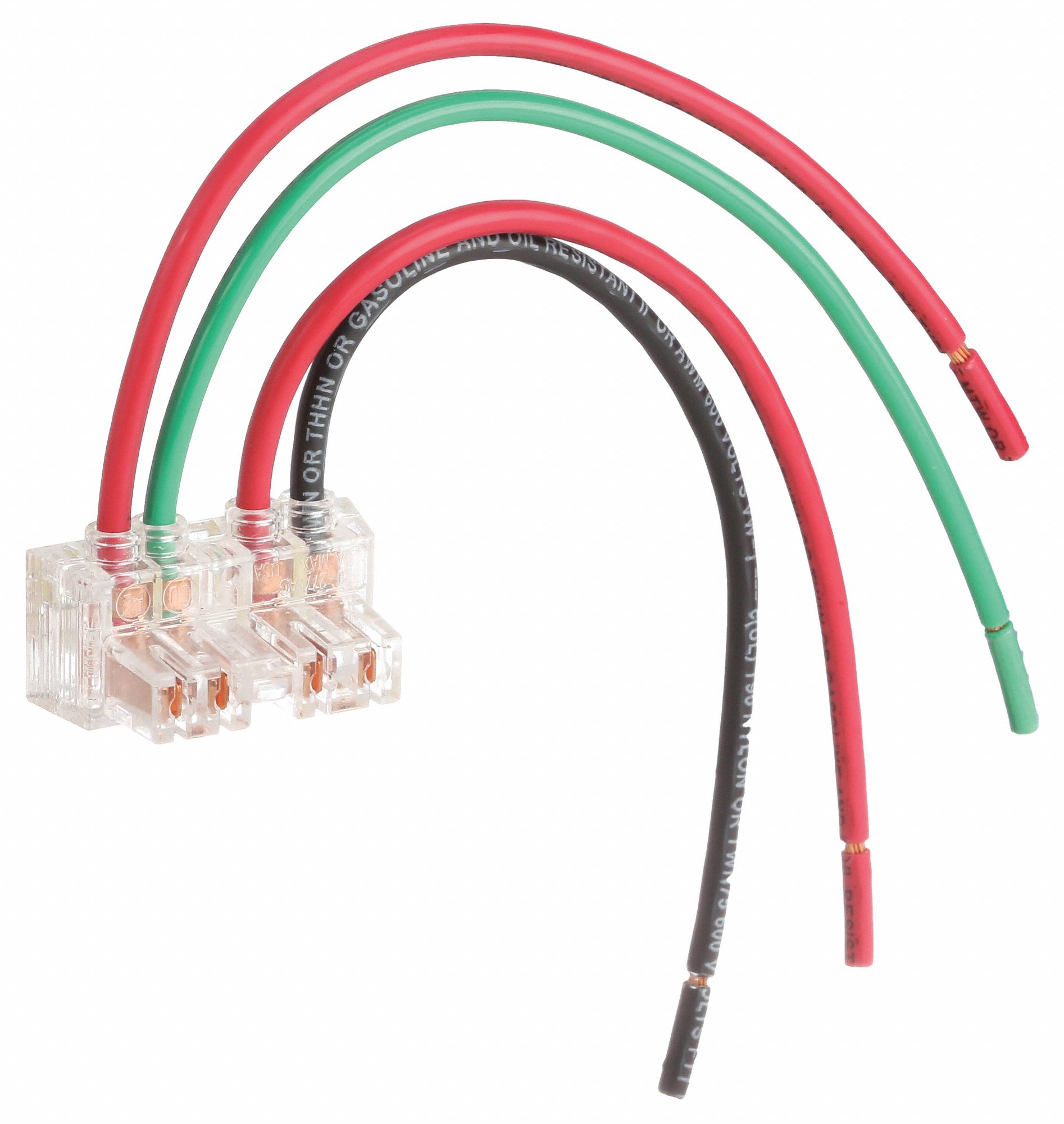 SWITCH WIRING MODULE, 15/20 A, PIGTAIL, 125V, CLEAR