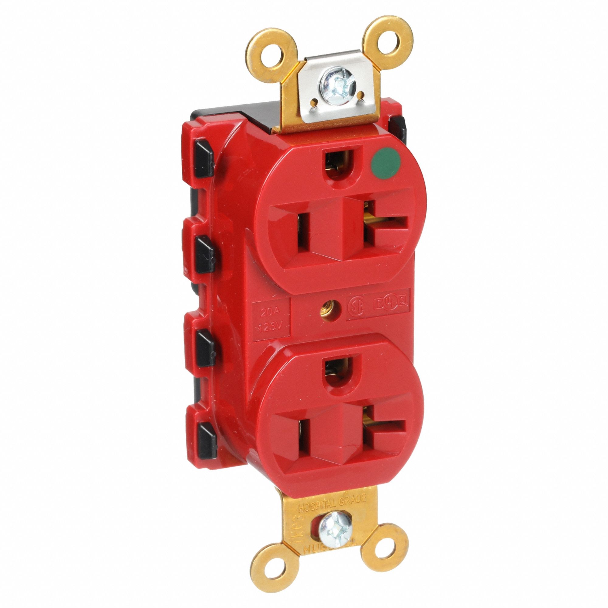 SNAP2CONNECT 20A/125V HOSP DBL,ROUGE
