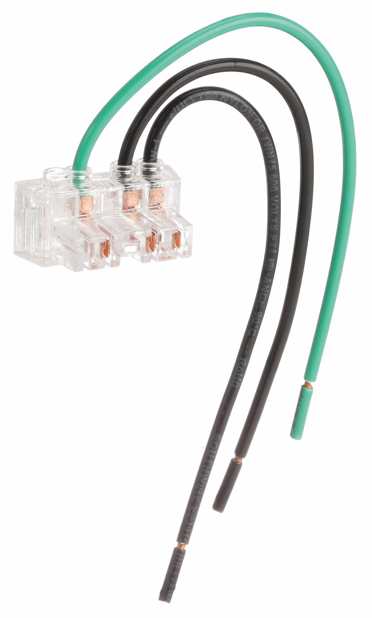 SWITCH WIRING MODULE, 15/20 A, PIGTAIL, 120-277V, CLEAR