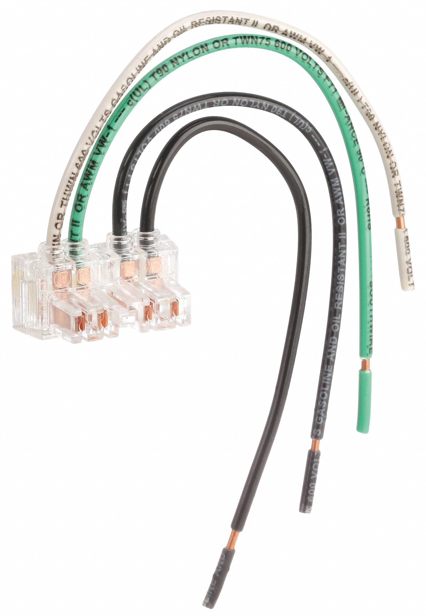 SWITCH WIRING MODULE, 15/20 A, PIGTAIL, 120-277V, CLEAR