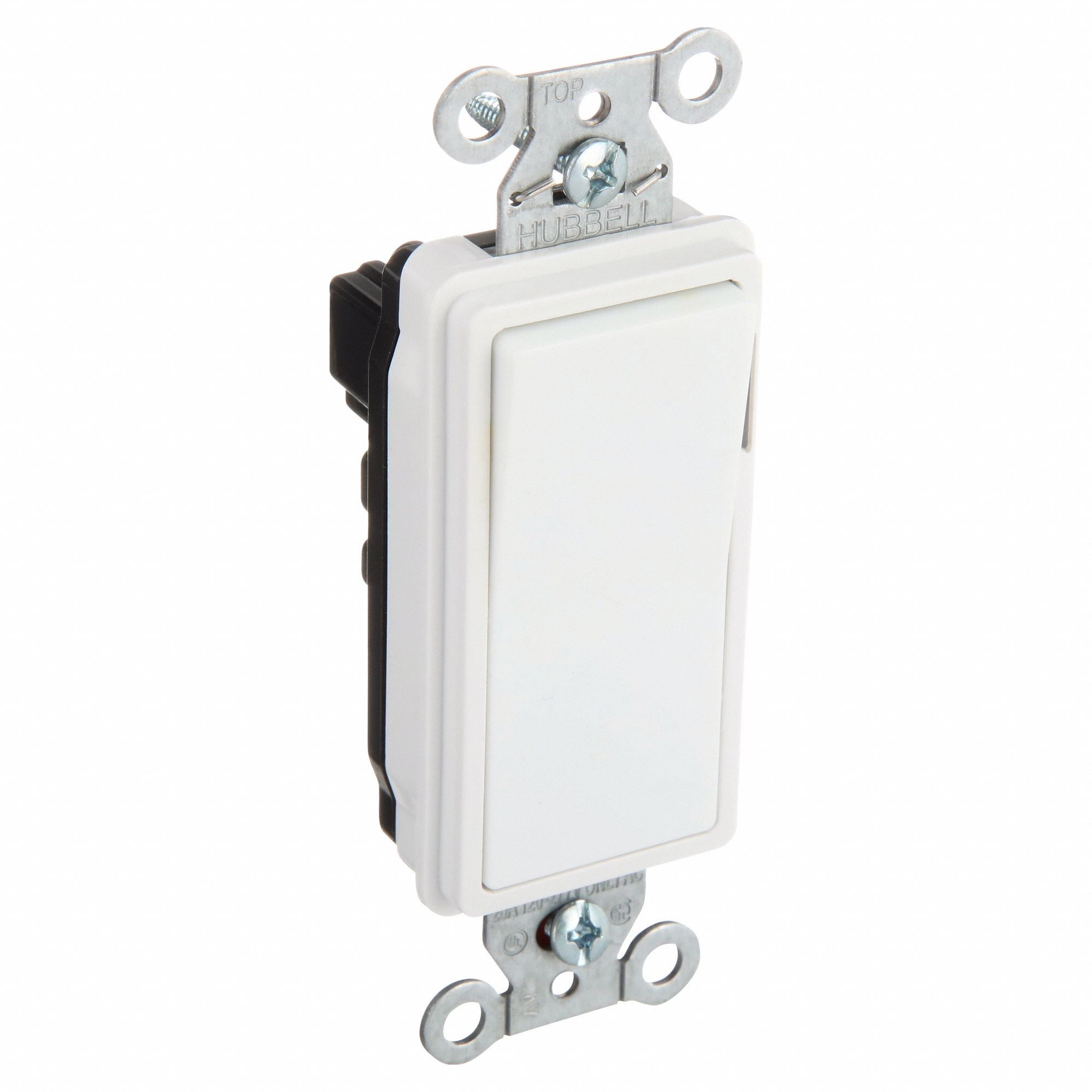 Rocker Switch, Single Pole, Pilot Light Wall Switch 31A479