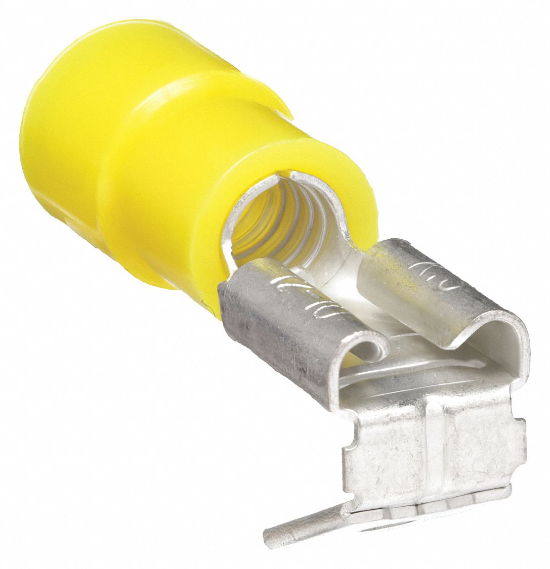 Wire Disconnect: Yellow, Nylon, Partial Coverage, 0.25 in x 0.032 in Tab
