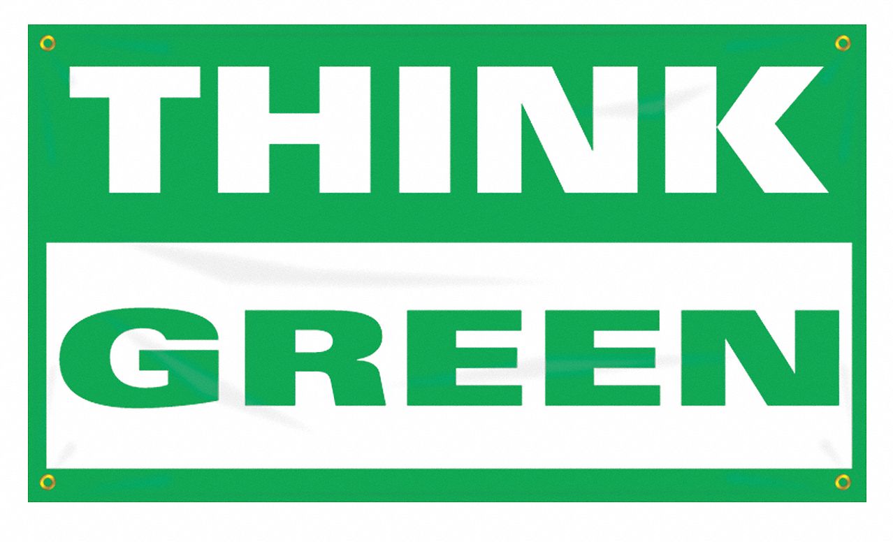 Safety Banner: Poly Sheeting, 28 in x 48 in Nominal Sign Size, Indoor/Outdoor, 1 Printed Sides