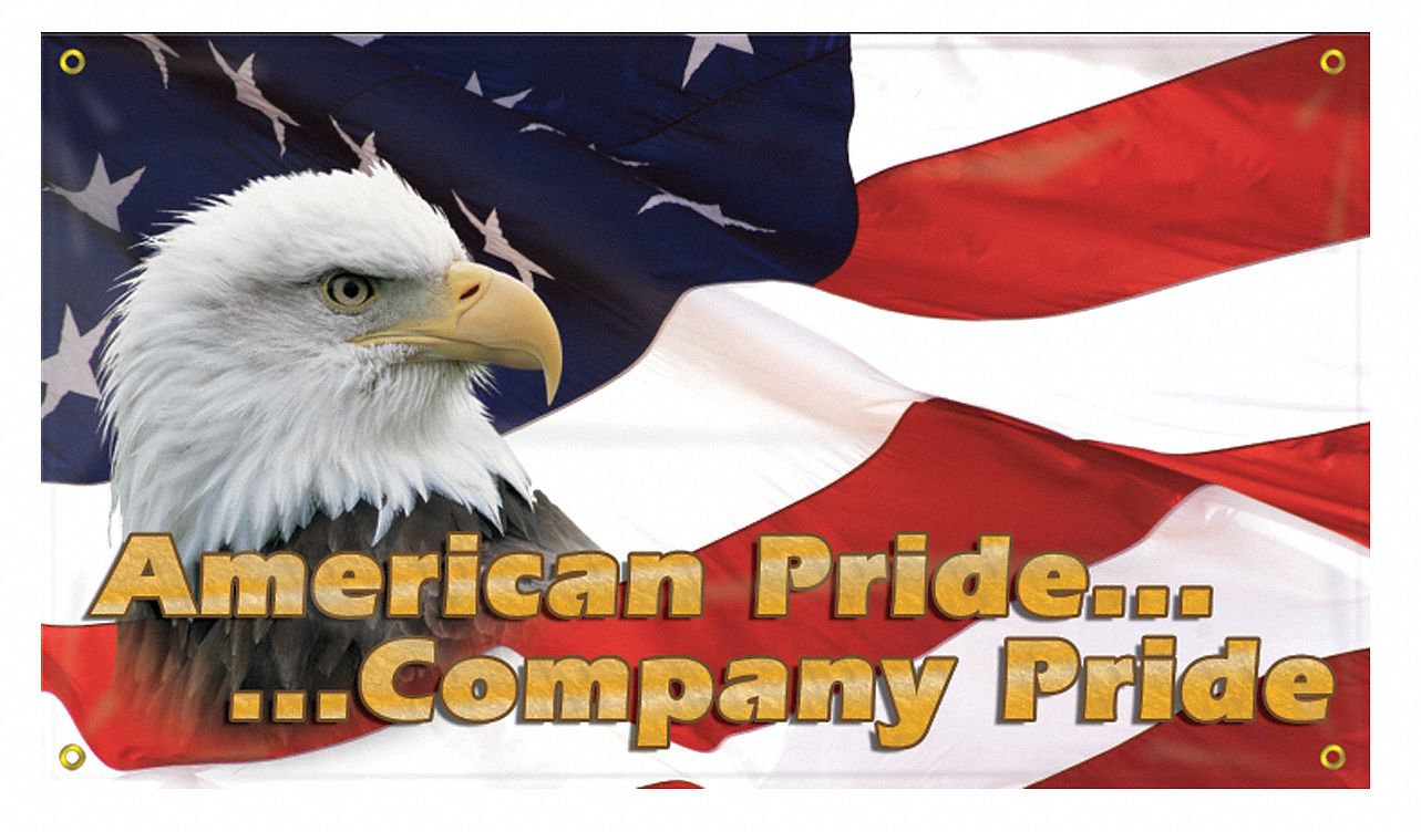 31A697 - Banner American Pride 24 x 48 In.